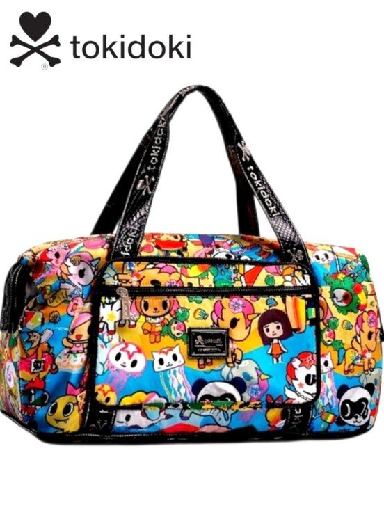 tokidoki Handbags - Tokidoki Expandable Weekender Duffle Bag / Tote Multicolor Unicorno